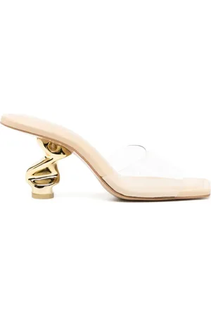 Cult Gaia Scrunch 76mm sculpted-heel mules