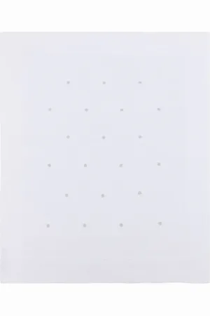 LITTLE BEAR Polka-dot knitted blanket