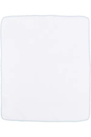 LITTLE BEAR Contrasting-trim cotton blanket