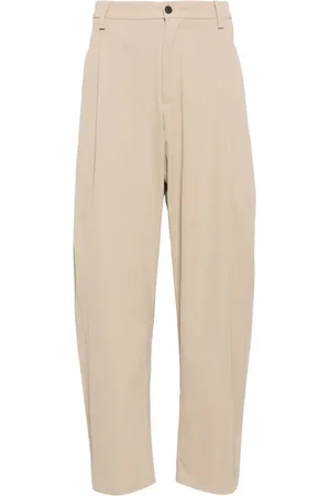 CROQUIS pleat-detailing cotton trousers - Grey