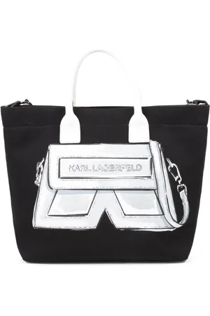Karl Lagerfeld Mini Me canvas tote bag