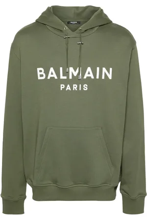 Balmain Logo-print cotton hoodie
