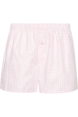 MODES GARMENTS Gingham-check cotton boxers