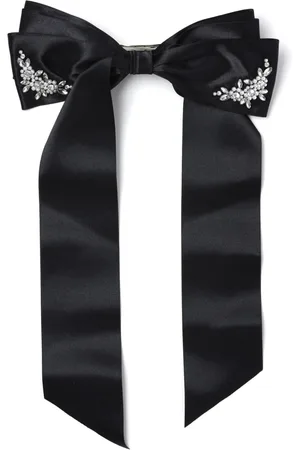 Simone Rocha Floral-embellished satin hair bow