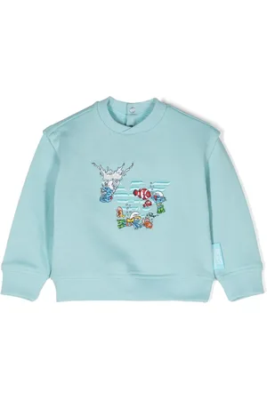 Emporio Armani X The Smurfs embroidered sweatshirt