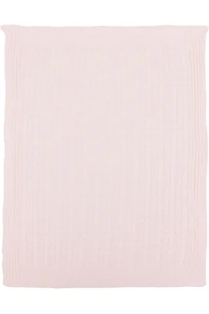 LITTLE BEAR Cable-knit cotton blanket