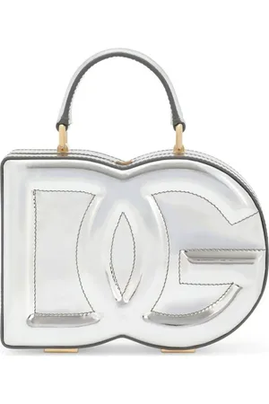 Dolce & Gabbana Metallic leather tote bag