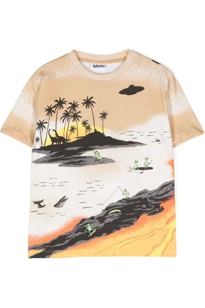 Molo Riley Alien-Tourists-print T-shirt