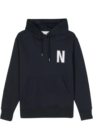 Norse projects Arne logo-print hoodie