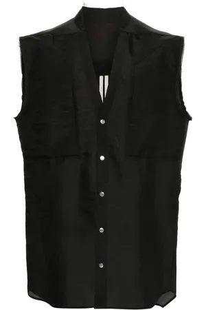 Rick Owens Raw cut-detailing vest