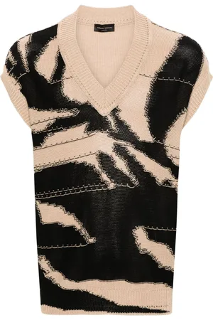 Roberto Collina Intarsia-knit cotton vest