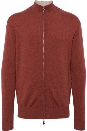 N.PEAL Knightsbridge zip-up cardigan