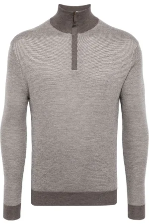 N.PEAL Regent half-zip cardigan
