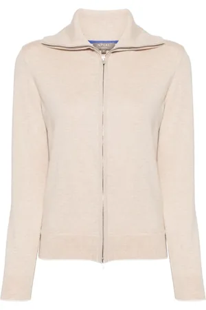 N.PEAL Zip-up knitted cardigan