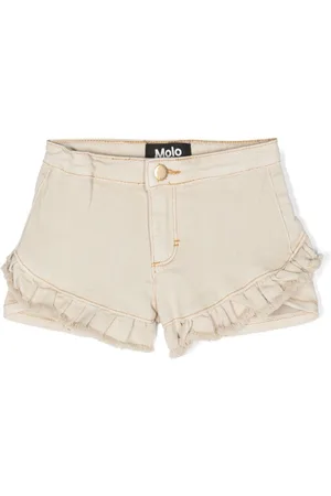 Molo Ruffled twill shorts