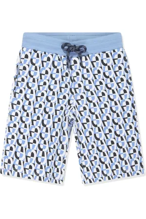 Aigner Monogram-pattern cotton track shorts