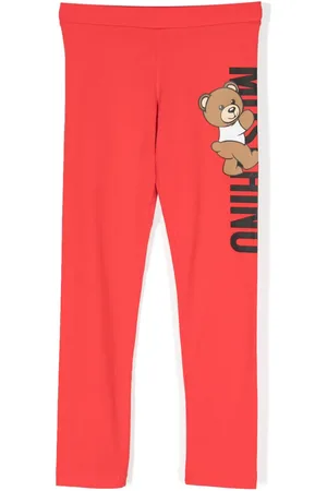 Moschino Teddy Bear-print cotton blend leggings