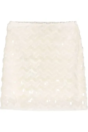 Munthe Sequined ruffled skirt