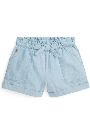 Ralph Lauren Belted chambray cotton shorts