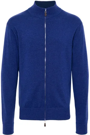 N.PEAL Knightsbridge zip-up cardigan