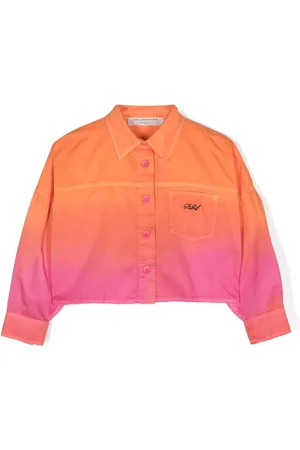 PHILOSOPHY DI LORENZO SERAFINI Gradient-effect cropped shirt