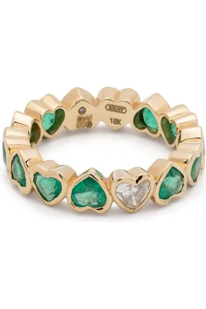 Shay 18kt gold ´Heart diamond band ring