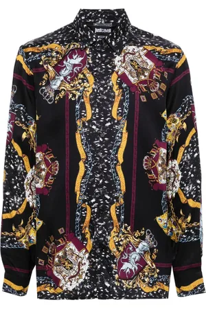 Roberto Cavalli Graphic-print long-sleeve shirt