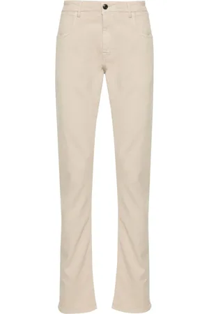 CANALI Mid-rise slim trousers