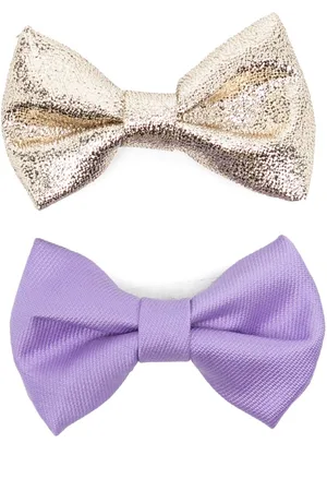 HUCKLEBONES LONDON Bow hair clips (pack of two)