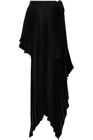 Peter Do Sliced pleated wrap skirt
