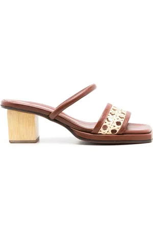 MISCI Woven-trimmed sandals