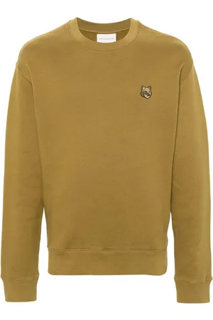Maison Kitsuné Logo-patch cotton sweatshirt