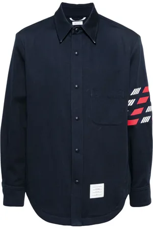 Thom Browne 4-Bar cotton shirt jacket