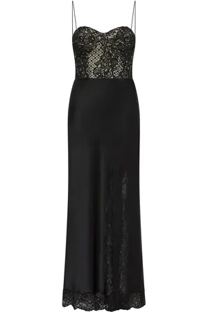 Rebecca Vallance Larisa lace-embellished silk dress