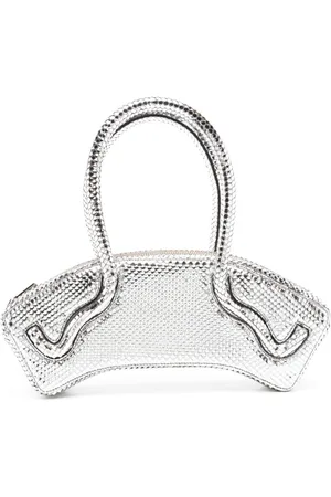 MISCI Metallic snakeskin-effect shoulder bag