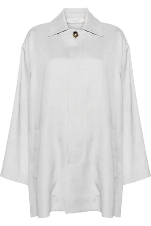 Serafini Spread-collar single-breasted jacket