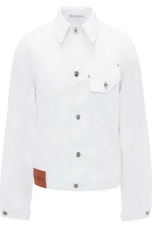 J.W.Anderson Cropped twisted denim jacket