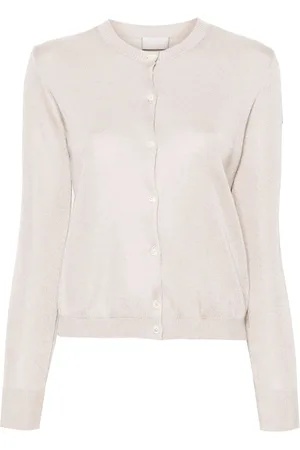 Moncler Logo-patch metallic cardigan