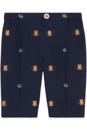 Gucci Double G-logo elastic-waist trousers