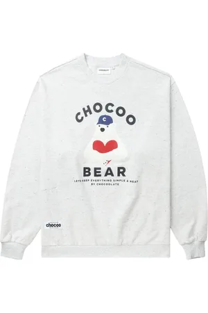 Chocoolate Chocoo Bear-print contton sweatshirt