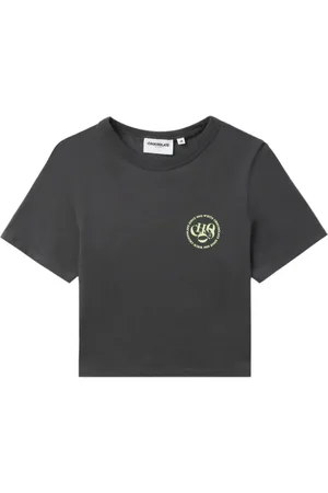 Chocoolate Logo-print cropped T-shirt