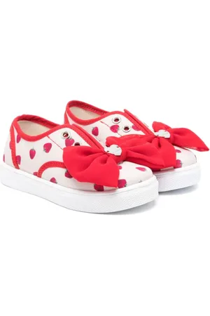 MONNALISA Strawberry-print sneakers