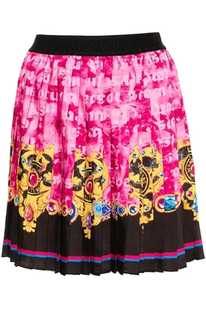 VERSACE Heart Couture pleated miniskirt