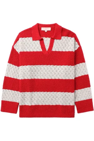 BAPY Striped polo jumper