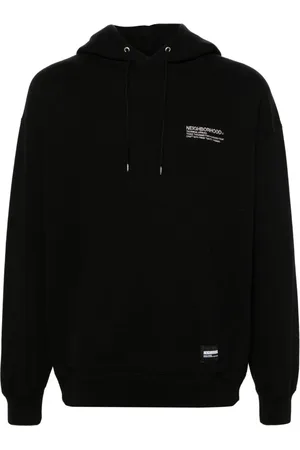 NEIGHBORHOOD Logo-embroidered cotton hoodie