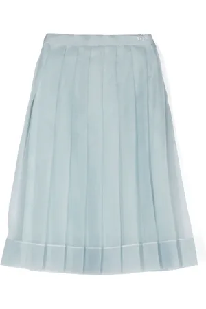 Gucci Pleated silk-organza skirt