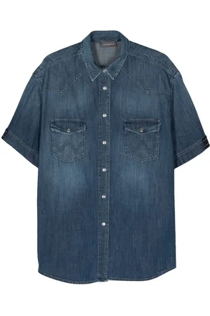 LORENA ANTONIAZZI Short-sleeve denim shirt