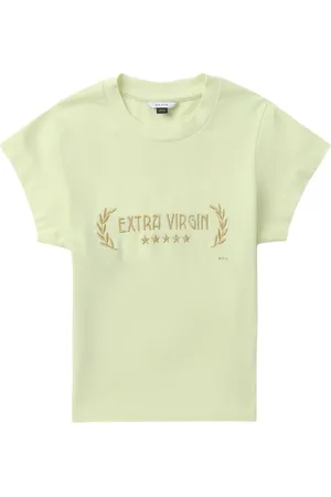 Eytys Zion slogan-embroidered T-shirt