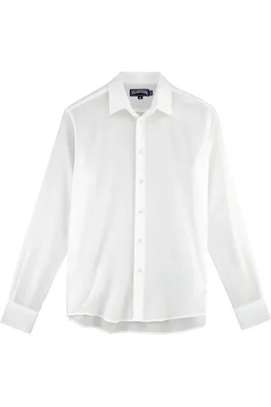 Vilebrequin Caracal Turtle-embroidered voile shirt