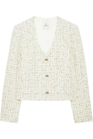 ANINE BING Anitta tweed cropped jacket